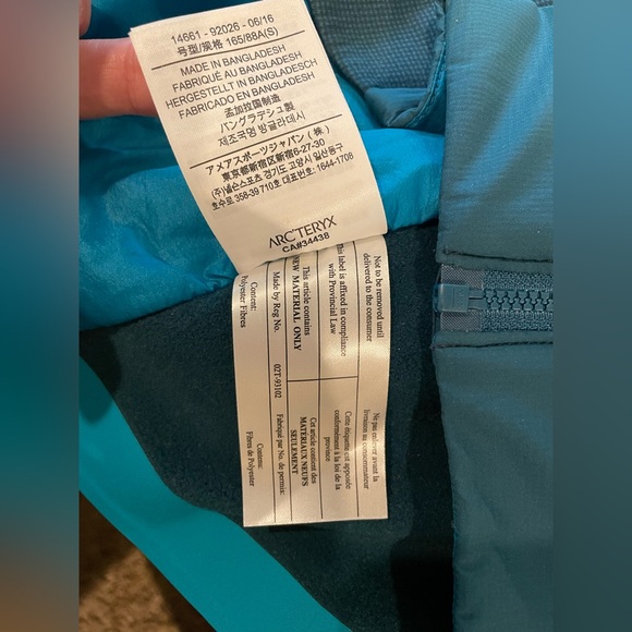 ARC’TERYX women’s Atom AT jacket, teal color, size small, full zip, puffer - Picture 7 of 8